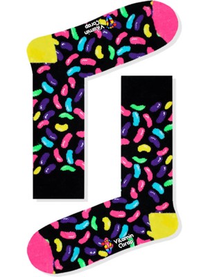 Limmon Store Drajeler Renkli Çorap