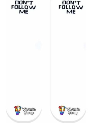 Limmon Store Don't Follow Unisex Atletik Çorap