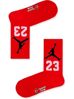 Limmon Store 23 Kırmızı Atletik Çorap