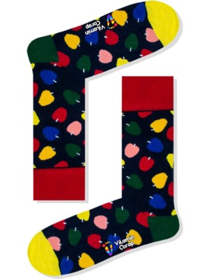 Limmon Store Armut Elma Renkli Çorap