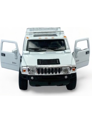 Peda Toy Metal Model Hummer Lisanslı Die-Cast Araç 1,36 Çek Bırak Kapı Aç Kapa Hummer H2