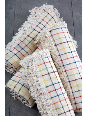 Pamuklu Buldan Işi Çekyat Örtüsü (180*200  cm )