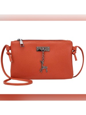 Teenspirit Bayan Deri Crossbody Çanta Küçük Messenger Çanta Para Çantası (Yurt Dışından)