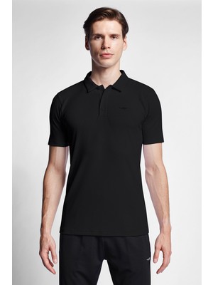 Lescon Siyah Erkek Kısa Kollu Polo Yaka T-Shirt 24S-1275-24B