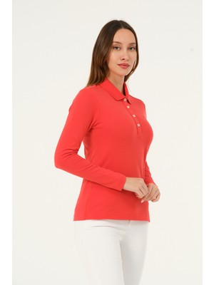 Msw Mswkadın Regular Fit Yavru Ağzı Uzun Kollu Polo