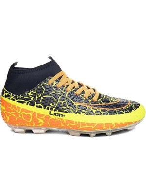 Lion Superfly Çoraplı Erkek Çocuk Dişli Bilekli Krampon Futbol Ayakkabısı