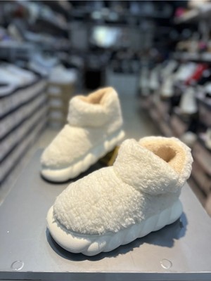 Nişantaşı Shoes Unisex Pamuklu Beyaz Panduf Ev Ayakkabısı