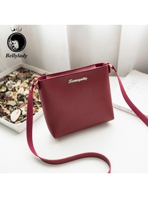 Pandoraplanet Göbeklady Kadın Crossbody Çanta Rahat Pu Deri Trendy Düz Renk Fermuarlı Kare Omuz Çantası (Yurt Dışından)