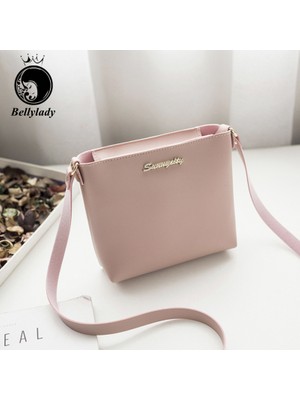 Pandoraplanet Göbeklady Kadın Crossbody Çanta Rahat Pu Deri Trendy Düz Renk Fermuarlı Kare Omuz Çantası (Yurt Dışından)