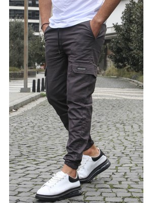 Madmext Füme Kargo Cep Jogger Pantolon 5437