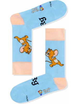 Limmon Store Jerry Pembe Renkli Çorap