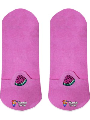 Limmon Store Karpuz Nakışlı Patik Çorap