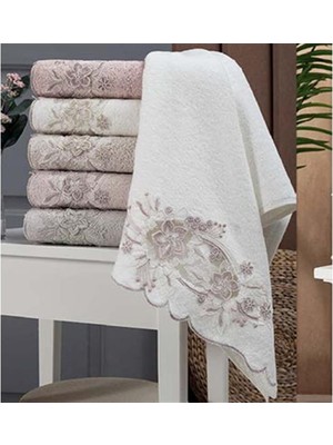 Pupilla Bambo Güpürlü 6'Lı Paket El-Yüz Havlu 50*90 Vanetta 1069