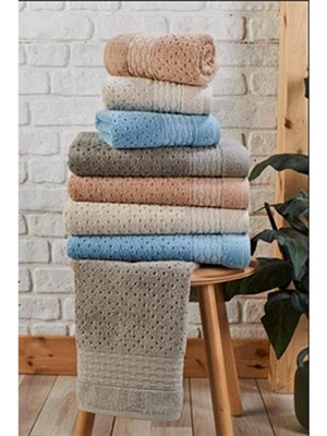 Şıkel Penye 4'Lü Paket El-Yüz Havlu 50*90Cm Badem