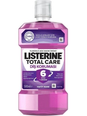 Listerine Total Care 6 Etki 1 Arada Nane Aromalı Ağız Bakım Suyu 500ML
