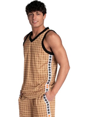 Arena 50TH Tank Top Mesh Çocuk Sarı Günlük Stil T-Shirt 006453313