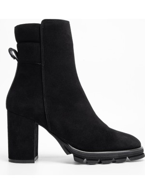 Tamer Tanca Kadın Hakiki Deri Topuklu Bot 775 900 Bn Bot SK23/24