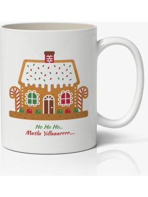 Nostaljik Lezzetler Yılbaşı Temalı Kupa Bardak Baskılı Kahve Kupa Bardak Model 23