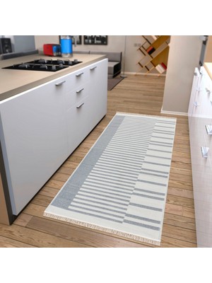 "elegantwoven Koleksiyon Açık Gri Pamuk-Polyester Kilim - Homesteadart Rugs Çift Taraflı ve Nefes Alabilir Yapıda, 30°c'de Makinede Yıkanabilir, Katlanabilir, Robot Süpürge Uyumlu - Çeşitli Ebatlar"