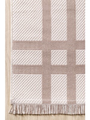 Havvana Home Kaymaz Tabanlı Modern Dokuma Kilim Sisal Halı Çamaşır Makinasında Yıkanabilir Halı