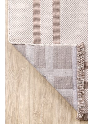 Havvana Home Kaymaz Tabanlı Modern Dokuma Kilim Sisal Halı Çamaşır Makinasında Yıkanabilir Halı