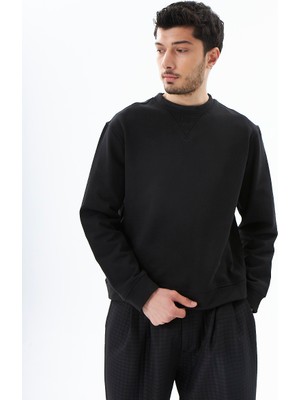 Evoq Nine Siyah Sweatshirt