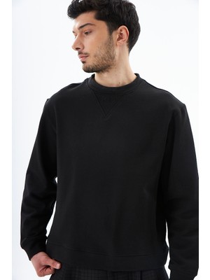 Evoq Nine Siyah Sweatshirt