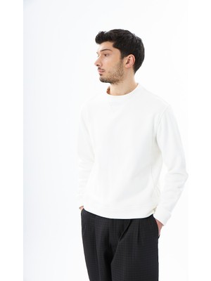 Evoq Nine Beyaz Sweatshirt