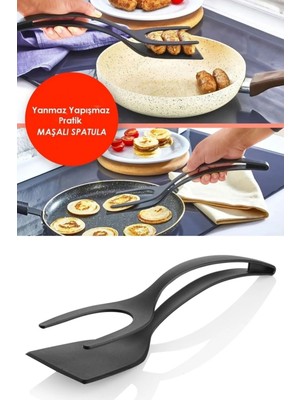 Orvila Yanmaz ve Yapışmaz Teflon Maşalı Spatula