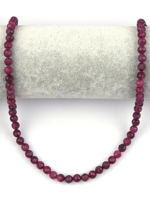 Alibaba Doğaltaş Yakut Doğal Taş Dizi 5 mm Fasetli Küre Kesim