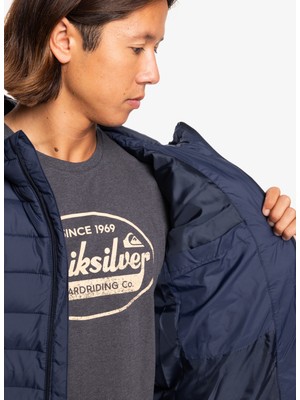 Quiksilver Lacivert Erkek Kapüşon Yaka Mont EQYJK04008 Scaly Hood