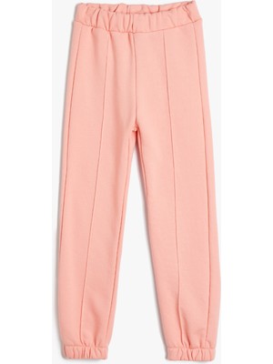 Koton Basic Jogger Eşofman Altı Nervürlü Beli Lastikli Cepli