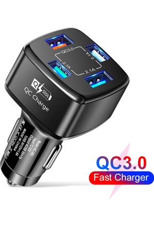 66W USB C Car Charger, [All Metal] 2PD + QC3.0 USB Car Cigarette Lighter  USB Charger Adapter with RGB for Samsung Galaxy S23/22/21 iPhone iPad Pro