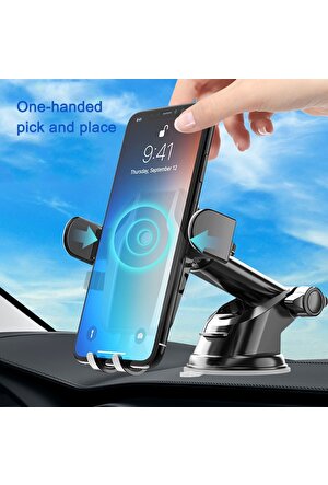 UGREEN araba telefonu tutucu standı yerçekimi pano telefon tutucu cep  telefonu desteği evrensel iPhone 13 12 11 Xiaomi Samsung
