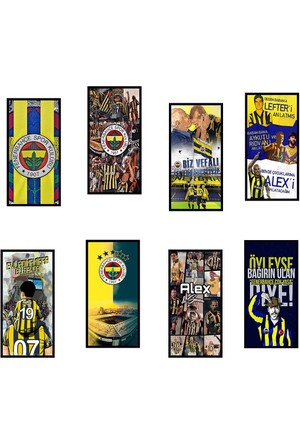 Alfanua Fenerbahçe Dekoratif Tablo - Led Aydınlatmalı Fenerbahçe