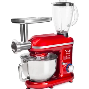 M120 Multi-fonksiyonel 3'ü Bir Arada Stand Mikser Kıyma Setli Ve Blender Özellikli Kırmızı