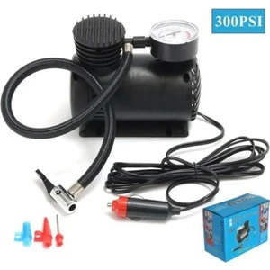 Bot Yatak Simit Araba Oto Araç Lastik Şişirme Pompası Hava Kompresörü 12 Volt 300 Psi