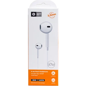 X7M 3.5mm Jack Girişli Mikrofonlu Kablolu Kulaklık Beyaz WNE0433