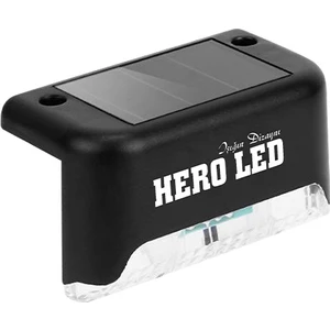 Hero Led 4 Adet Solar Güneş Enerjili Şarj Edilen Köşebent Merdiven Veranda Bahçe LED Lamba 3200K
