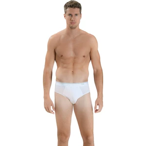 Erkek Beyaz Pamuklu Likralı 3'lü Slip 323