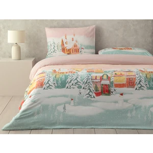 English Home Afterglow Dijital Baskılı Soft Cotton Çift Kişilik Nevresim Takımı Açık Seledon