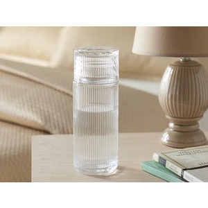 English Home Striped Cam Başucu Sürahi 730 ml Şeffaf