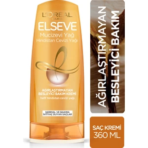 L'Oréal Paris Elseve Mucizevi Hindistan Cevizi Yağı Ağırlaştırmayan Besleyici Bakım Kremi 360 ml