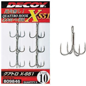 X-S51 Quattro Dörtlü Maket Balık Iğnesi