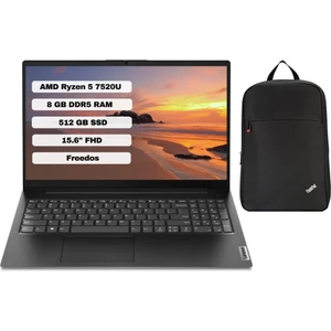V15 G4 Amn 82YU00QKTX Amd Ryzen 5 7520U 8gb 512GB SSD Freedos 15.6" Fhd + Çanta