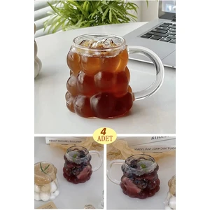 Berdina Home 4 Adet Boncuk & Üzüm Şekilli Saplı Isıya Dayanıklı Borosilikat