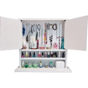 First Mobilya Karanfil 2 Kapaklı Aynasız - First Mobilya Çok Amaçlı Aynalı Hediyelik Takı Dolabı