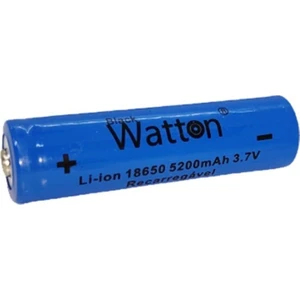 18650 Li-Ion Pil 5200 mAh Şarj Edilebilir Yüksek Kapasite 3.7 Volt Tekli