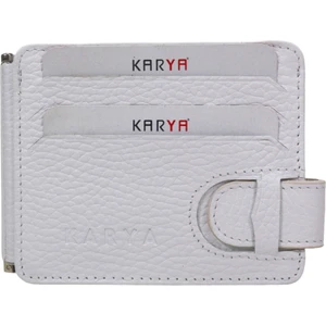 Karya Deri Hakiki Deri Para Maşalı Unisex Kartlık Cüzdan 0044