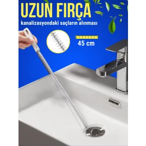 Luckshery Kitchen Tıkanmış Lavabo Saç ve Kirden Temizlenmesi Için Fırça, Lavabo Açma Teli, Lavabo ve Boru Temizleyici